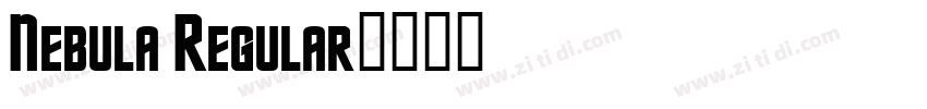 Nebula Regular字体转换